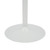 Como Poseur Matt White Table Round Wood White