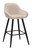 Velluto Velvet Kitchen Bar Stool Cream