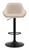 Velluto Bar Stool Cream Velvet with Black Frame