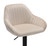 Velluto Bar Stool Cream Velvet with Black Frame