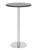 Deluxe Como Poseur Table Round Black Wood