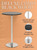 Deluxe Como Poseur Table Round Black Wood