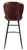 Lars Genuine Leather Bar Stool Claret Red