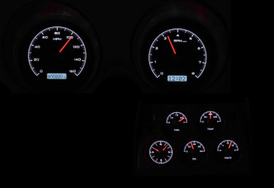 DAKOTA DIGITAL VHX SERIES DIRECT-FIT ANALOG GAUGE SYSTEMS FOR 1968-1977 CORVETTE DDGVHX-68C-VTA-K-W