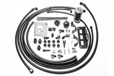 Radium Engineering 08-15 Cadillac CTS-V Fuel Hanger Plumbing Kit - Stainless Filter - 20-1325-03