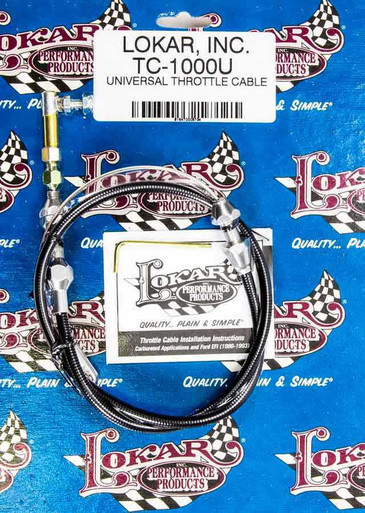 LOKAR Universal Black Throttle Cable 36in LOKTC-1000U36