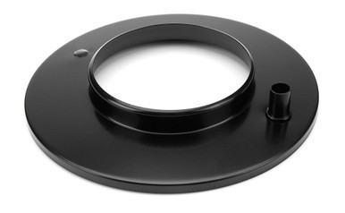 SPECIALTY PRODUCTS CHROME Air Cleaner Base 10in Flat Style Black SPC7375BBK