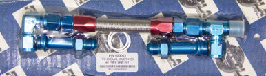 FRAGOLA #8 Fuel Line Kit 7/8-20 Dual Inlet 4150 FRG920003