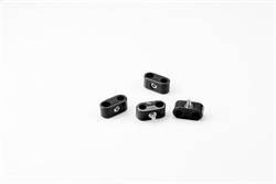 LOKAR T-CLAMP DOUBLE PLACE, 5/16"-3/8", 4 PIECES, BLACK LOK20-327-11