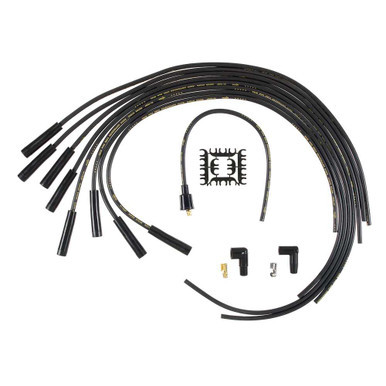 8mm Straight End Black UNIVERSAL ACL4040K