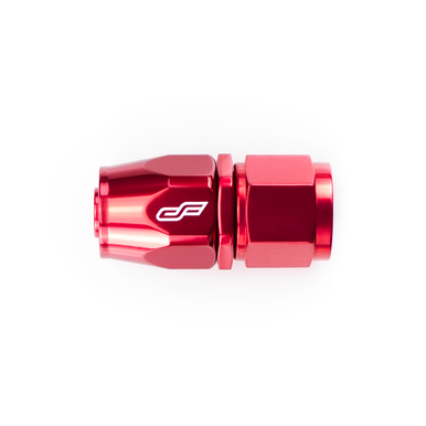 COLOR FITTINGS -12 AN STRAIGHT FEMALE ALUMINUM HOSE END FITTING  - RED COFFHE-12-000-000-RD