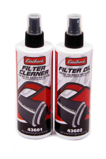 EDELBROCK Air Filter Cleaning Kit Clear Oil EDE43600