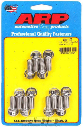 S/S Header Bolt Kit - 3/8 x .750 UHL (12)  ARP400-1103