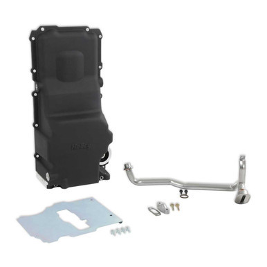 HOLLEY Retro Fit Oil Pan GM LS Engine Swap - Black HLY302-3BK