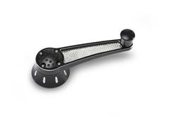 PRO TOURING WINDOW CRANK HANDLE SET MESH BLACK EARLY FORD PRE-1949 CMWPT-303-EF