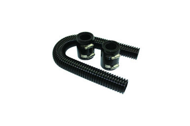 Radiator Hose Kit  24in w/Aluminum Caps Black SPC6452