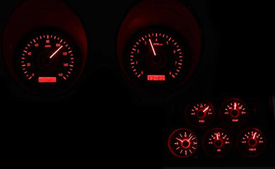 DAKOTA DIGITAL VHX SERIES DIRECT-FIT ANALOG GAUGE SYSTEMS FOR 1968-1977 CORVETTE DDGVHX-68C-VTA-K-R