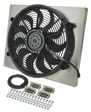 DERALE RAD Fan w/Alum Shroud Assembly DER16823