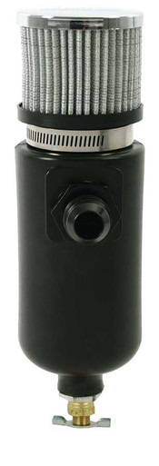 1qt Breather Tank w/6an Inlet Black Polyethylene MOR85406