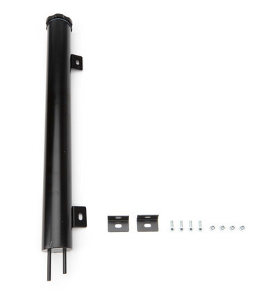 RACING POWER CO-PACKAGED STAINLESS 2IN X 19IN OVERFLOW TANK BLACK RPCR6075BK