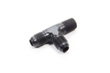 AEROQUIP Alum Run Tee #6 Flare 1/4in Black AERFCM5125