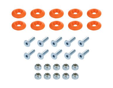 ALLSTAR PERFORMANCE Countersunk Bolt Kit Orange 10pk ALL18684