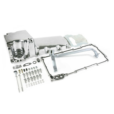 Top Street Performance Top Street Performance Oil Pan; Cast Aluminum Retro-fit 5.5-Quart; LS; Polished TSP81074P