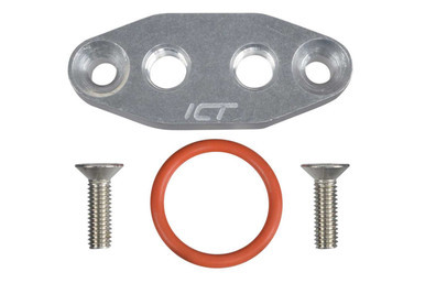 ICT BILLET LS Dual 1/8in NPT Oil Fe Ed Plate LS1 ICT551666
