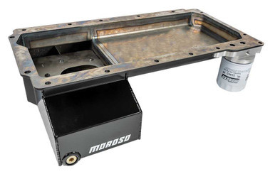 LS Front Sump Steel Oil Pan w/Oil Filter Adapter MOR20138