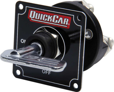 QUICKCAR RACING PRODUCTS MASTER DISCONNECT BLACK W/REMOVABLE SILVER KEY