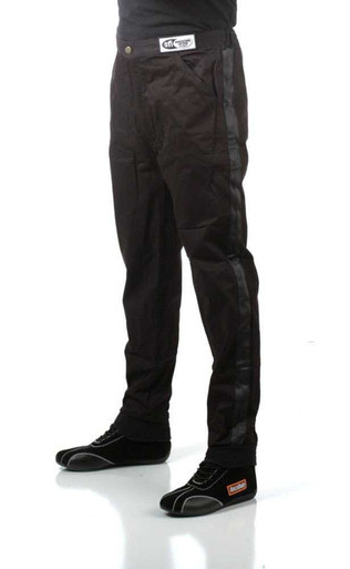RACEQUIP BLACK PANTS SINGLE LAYER MED-TALL RQP112004