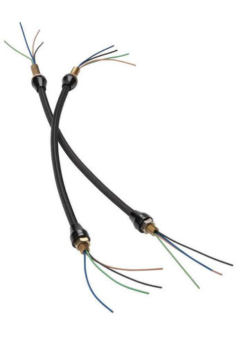 LOKAR Headlight Braids 14in Long Black Pair LOKXHL-1900