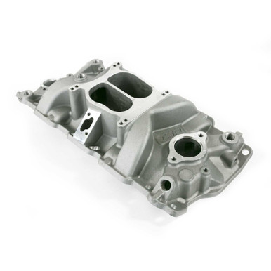 Top Street Performance Top Street Performance Intake Manifold; Chevy Small Block Carb. Aluminum Dual Plane; Satin TSP82001
