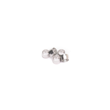 COLOR FITTINGS -4AN PTFE HOSE END REPLACEMENT FERRULE/OLIVE INSERTS  - SILVER COFRFI-04-000-005-AL