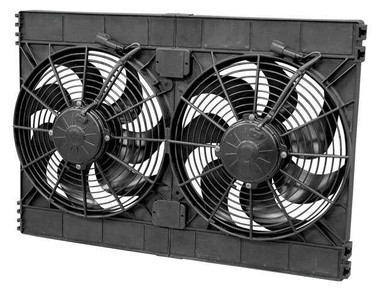 Dual 12in Puller Fan Curved Blade 3168 CFM SPA30102130