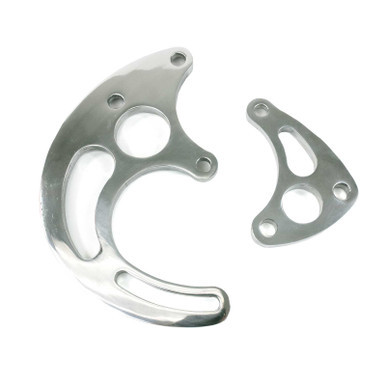 Top Street Performance Top Street Performance Power Steering Saginaw Bracket; Aluminum BBC Long Water Pump; Polished TSPJM9115P