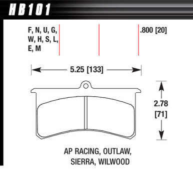 HAWK BRAKE Superlite/XL-Black HAWHB101M800