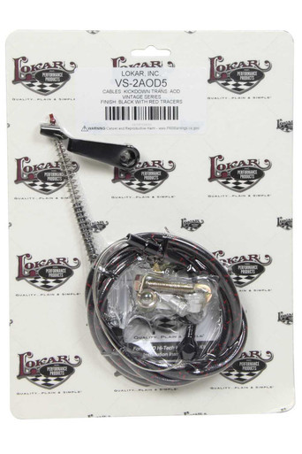 LOKAR Vintage Series Ford Aod Kickdown Cable Black LOKVS-2AOD5