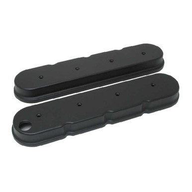 RACING POWER CO-PACKAGED GM LS ENGINE VALVE COVER ALUMINUM BLACK RPCR6369BK