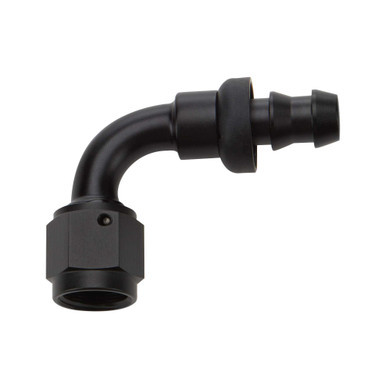 Pushlock Hose End Black 90 Deg Elbow -4 ALL49451