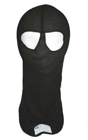 PXP RACEWEAR Head Sock Black Dual Eyeport 2 Layer PXP1422