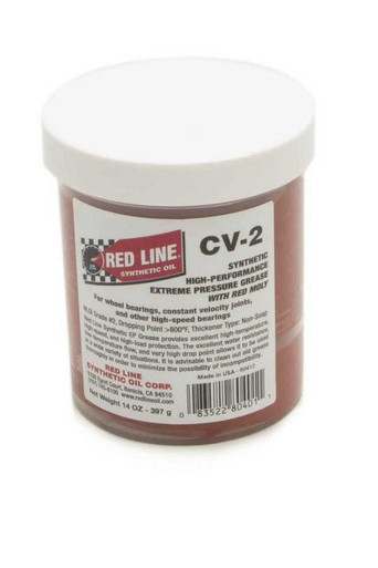 REDLINE OIL CV-2 SYNTHETIC GREASE 14OZ JAR RED80401
