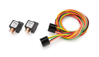 DERALE 40/60 Amp Dual Relay w/Wiring Harness DER16765