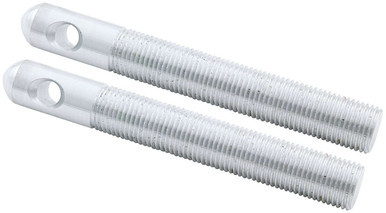 ALLSTAR PERFORMANCE Alum Hood Pins 1/2in 1/4in Holes 2pk Silver ALL18507
