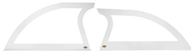DOMINATOR RACE PRODUCTS Aluminum Sails White Pair Open Style DOM805-AL-WH