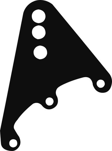 ALLSTAR PERFORMANCE Upper Link Brackets 1pr Steel 3 Hole ALL60150