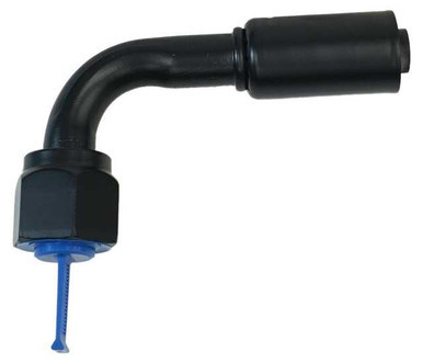 VINTAGE AIR #8 90 DEGREE FEMALE O-RING A/C  HOSE END BLACK VIN359320