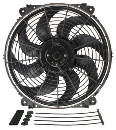 DERALE 14in Tornado Electric Fan w/Standard Mount Kit DER16624