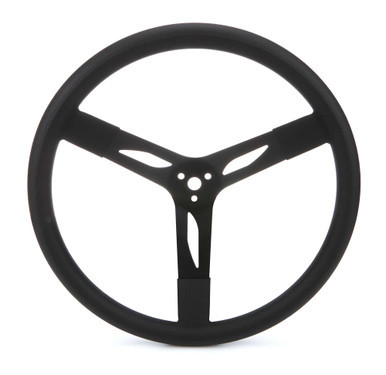 QUICKCAR RACING PRODUCTS 17IN STEERING WHEEL STEEL BLACK QRP68-004