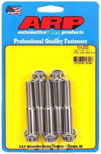 S/S Bolt Kit - 12pt. (5) 7/16-14 x 2.500  ARP614-2500